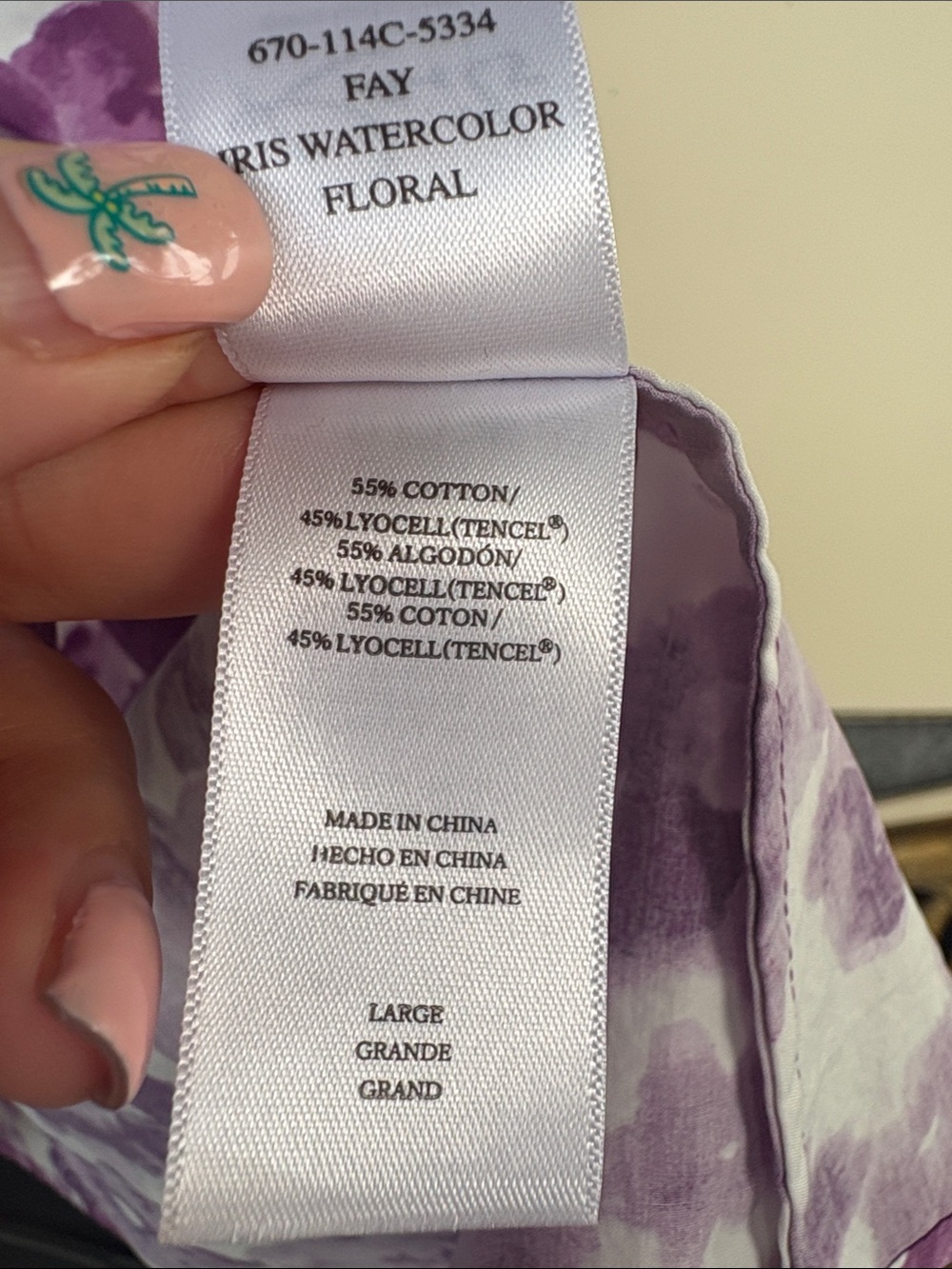 Rails Purple Watercolor Floral Blouse - Picture 10 of 12
